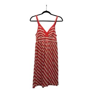 Ella Moss Vibrant Red and Cream Dress